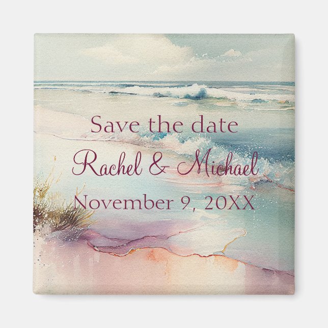 Imán Beach Save the Date (Frente)