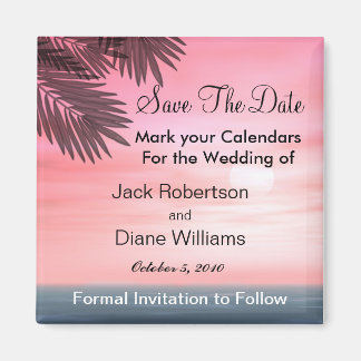 Imán Beach Save the Date Magnets