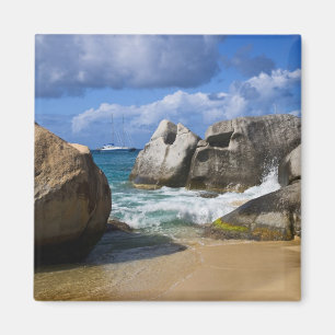 Imán Beach side en Virgin Gorda, Virgen Británica