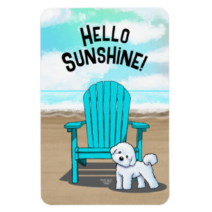 Imán Beach Vibes Bichon