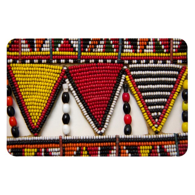 Imán Beadwork tribal masái (Horizontal)