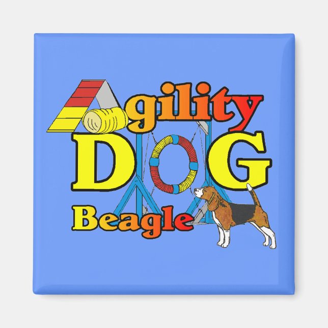 Imán Beagle Agility Gifts (Frente)