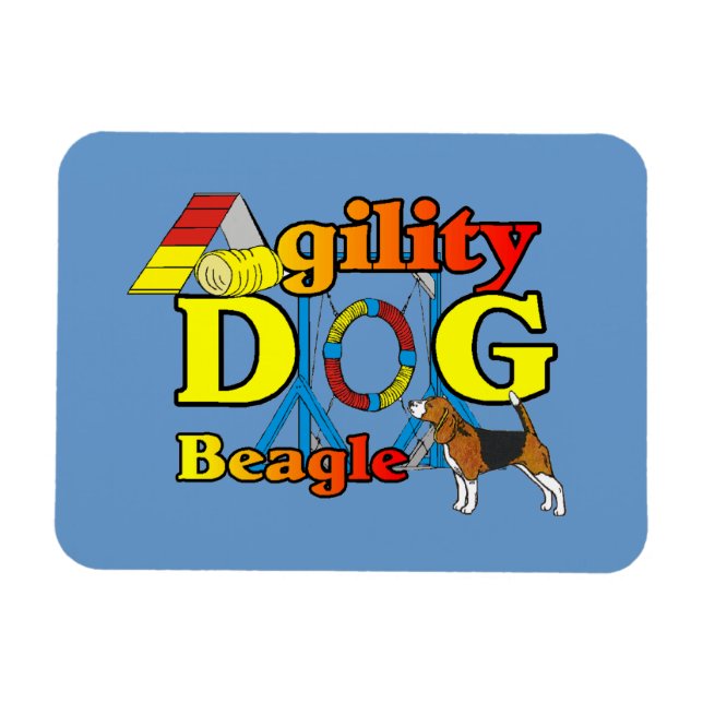 Imán Beagle Agility Gifts (Horizontal)