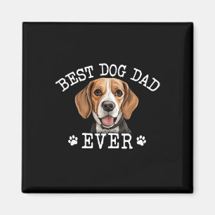 Imán Beagle Dad Fathers Day Vintage Ever Perro Lover
