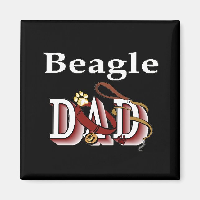 Imán beagle dad Magnet (Frente)