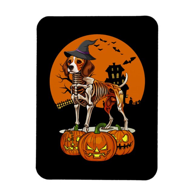 Imán Beagle Dog Halloween (Vertical)