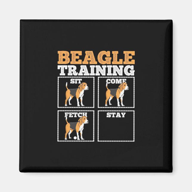 Imán Beagle Dog Training Dog (Frente)