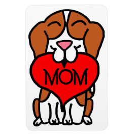Imán Beagle Heart Mom