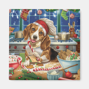 Imán Beagle Holiday Baking: Navidades festivos