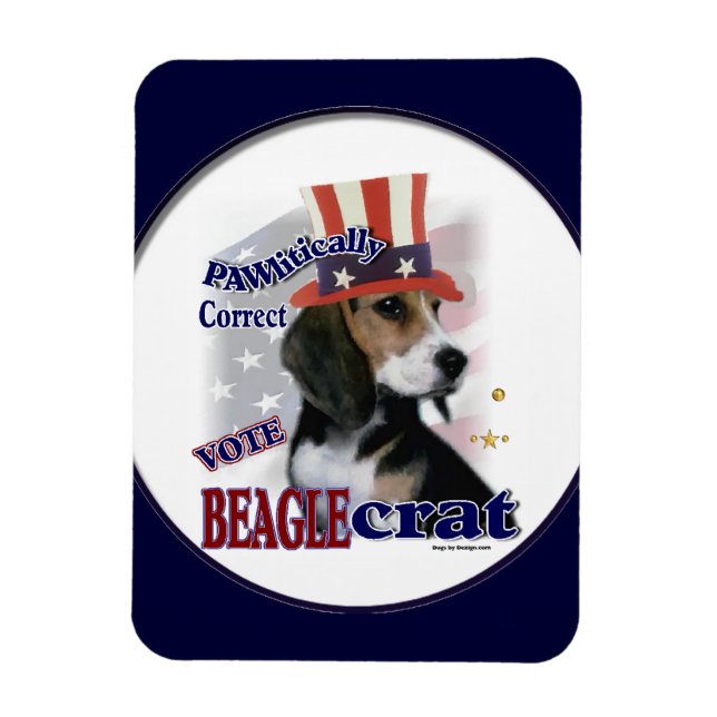 Imán Beagle Humor Político (Vertical)