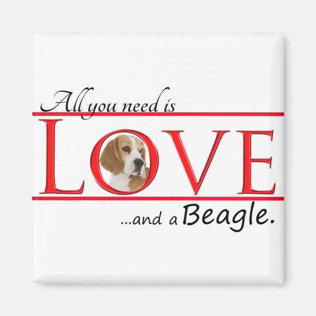 Imán Beagle Love Magnet (Frente)