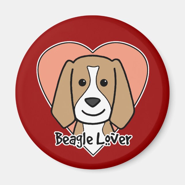 Imán Beagle Lover (Frente)