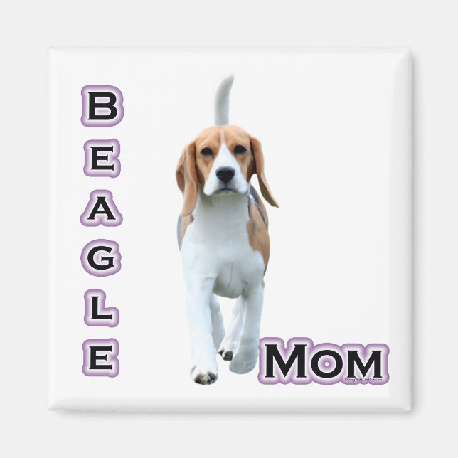 Imán Beagle Mom 4 - Magnet (Frente)
