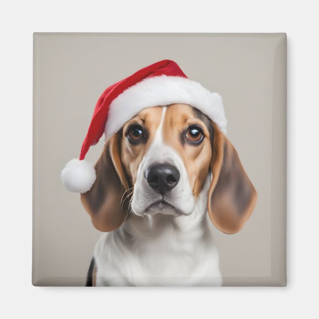 Imán Beagle Navidades (Frente)