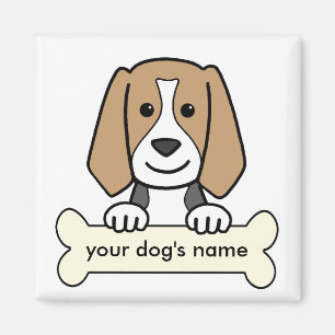 Imán Beagle personalizado