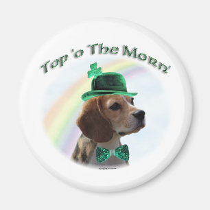 Imán Beagle Top of the Morn'; Beagle St. Patrick's day