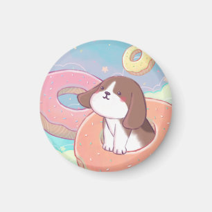 Imán Beagle y Donuts