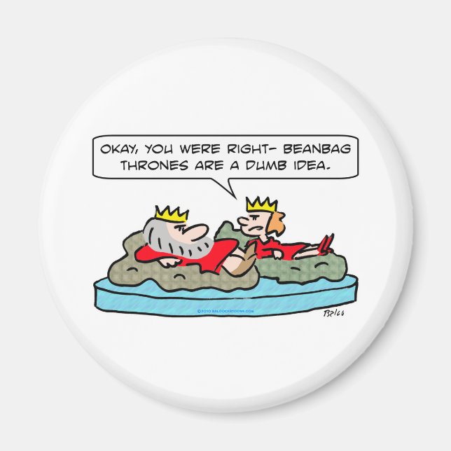 Imán beanbag thrones king queen (Frente)