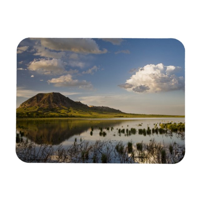Imán Bear Butte se refleja en Bear Butte Lake cerca (Horizontal)