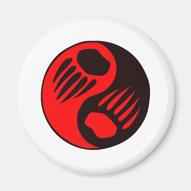 Imán Bear Claw Yin Yang (Frente)