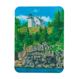 Imán Bear Island Light Painting Flexible Magnet