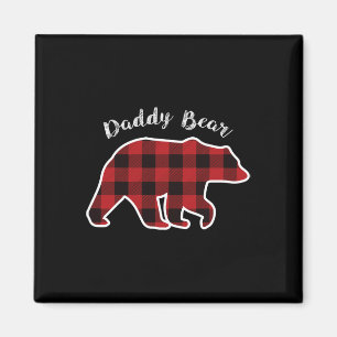 Imán Bear Men Red Planteó Navidades Pajama Familia Dad