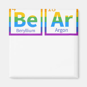 Imán Bear tabla periódica oso oso gay oso orgullo LGBT 