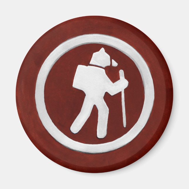 Imán Bear Trail Marker (Frente)