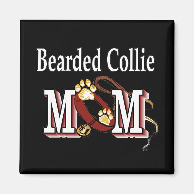Imán Beart Collie Dog MOM (Frente)