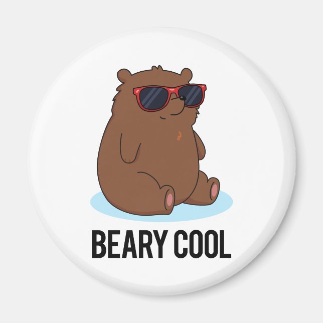 Imán Beary Guay Funny Brown Bear Pun (Frente)