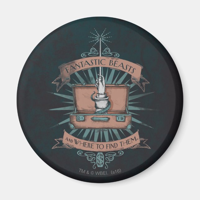 Imán BEASS FANTÁSTICAS Y DÓNDE ENCONTRARLAS™ Maletín (Frente)