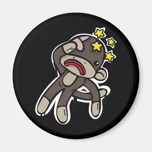 Imán Beat up SOCK MONKEY (Frente)