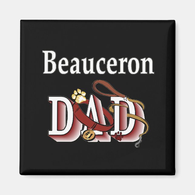 Imán beauceron dad Magnet (Frente)