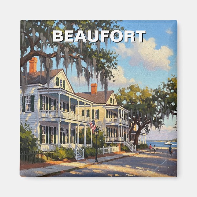 Imán Beaufort North Carolina Souvenir (Frente)