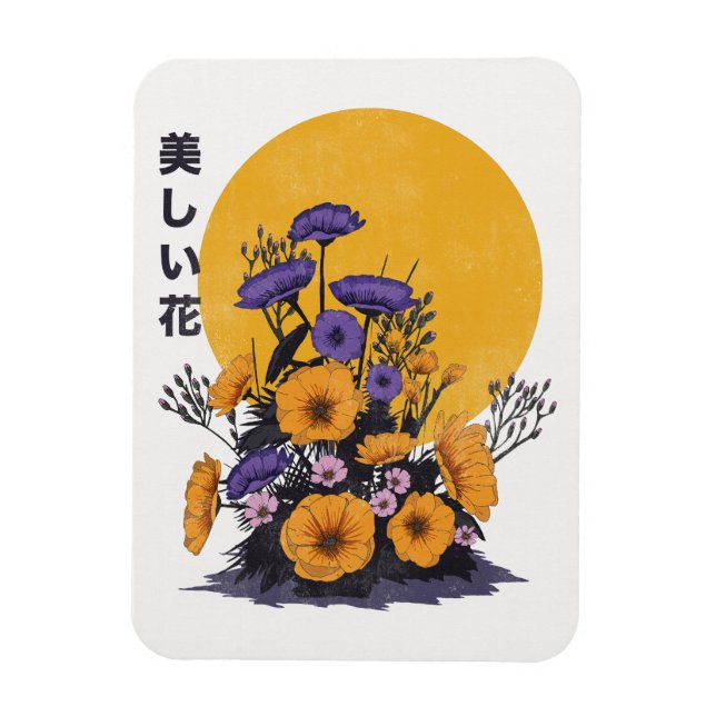 Imán beautiful Flowers (Vertical)