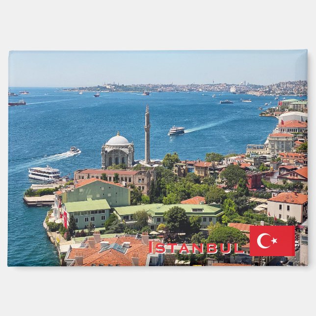 Imán Beautiful panorama of Istanbul travel (Anverso)