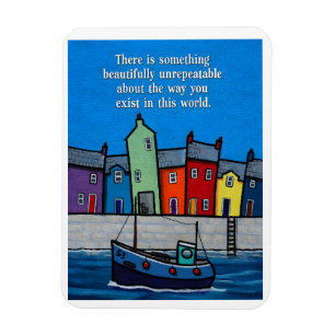 Imán Beautifully Unrepeatable Inspirational Coastal