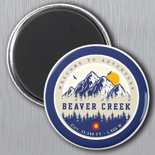 Imán Beaver Creek Colorado Flag Mountain Skvenir