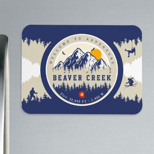 Imán Beaver Creek Colorado Flag Mountain Skvenir