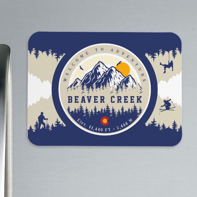 Imán Beaver Creek Colorado Flag Mountain Skvenir (Subido por el creador)
