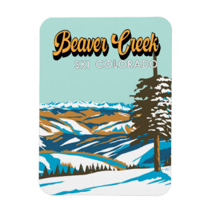 Imán Beaver Creek Ski Area Winter Colorado Vintage