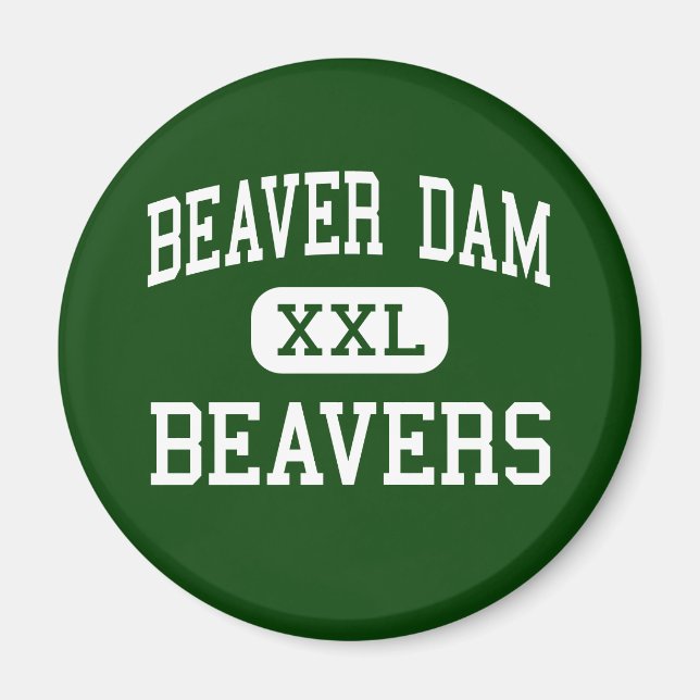 Imán Beaver Dam - Beavers - High - Beaver Dam Wisconsin (Frente)