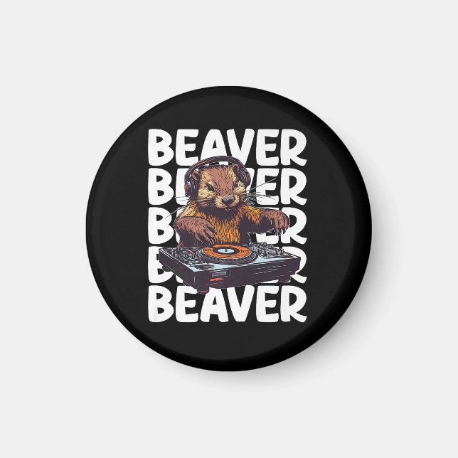 Imán Beaver Lover DJ (Frente)