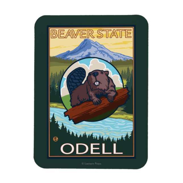 Imán Beaver & Mt. Hood - Odell, Oregon (Vertical)