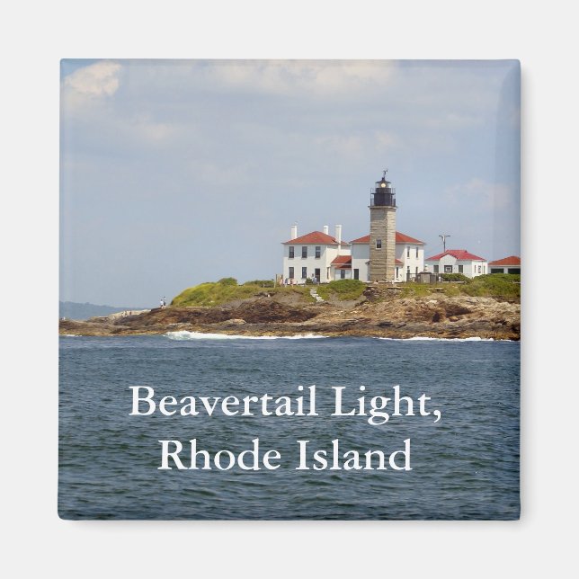 Imán Beavertail Light, Rhode Island Magnet (Frente)