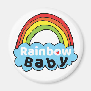 Imán Bebé arco iris brillante Nacimiento Bendiciendo Mi