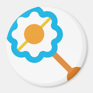 Imán bebé azul rattle