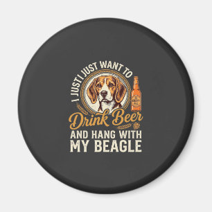 Imán Bebe Cerveza Beagle Perro Cerveza Artesanal Botell