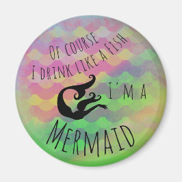 Imán ¡Bebe como un pez! - Escalas de colores