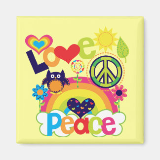 Imán Bebé de amor y paz